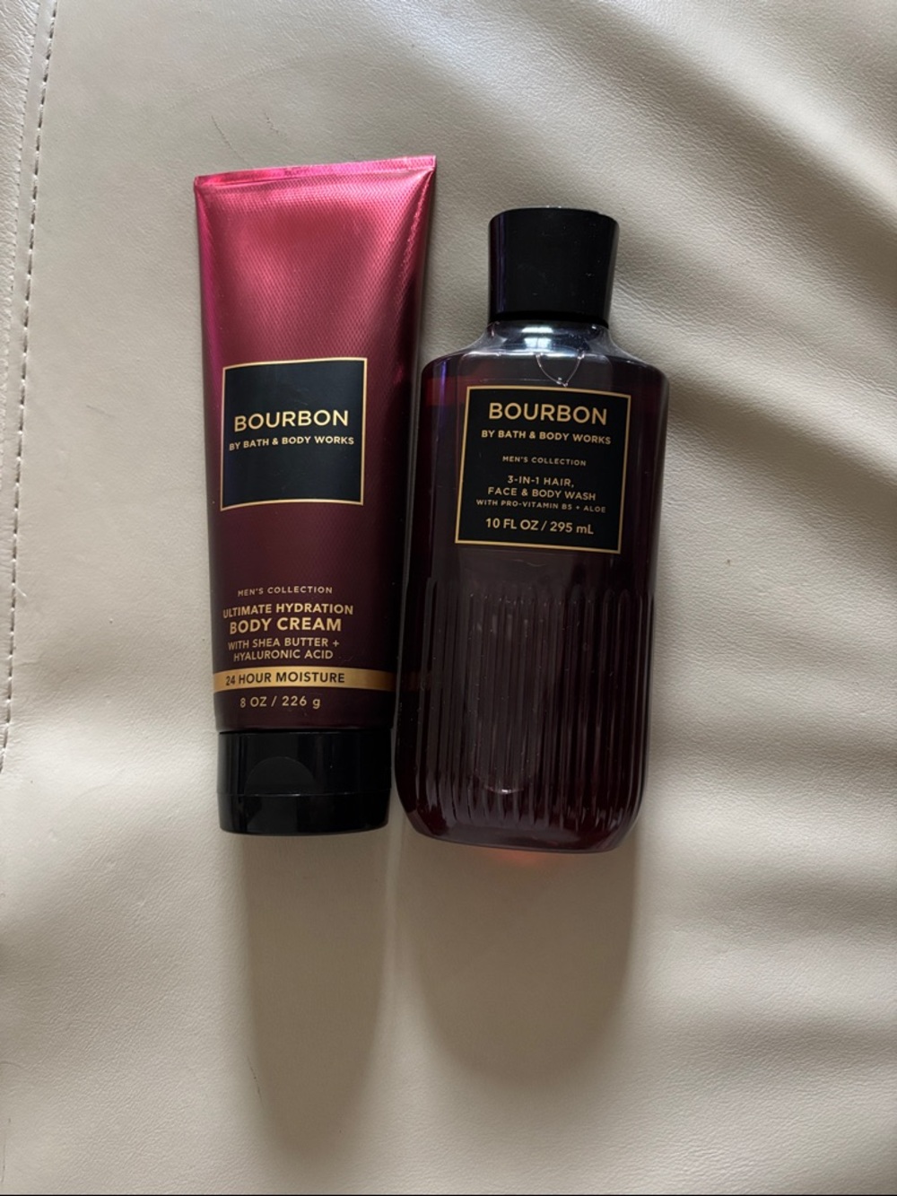 Men’s bath & body works Bourbon body cream lotion and body wash
